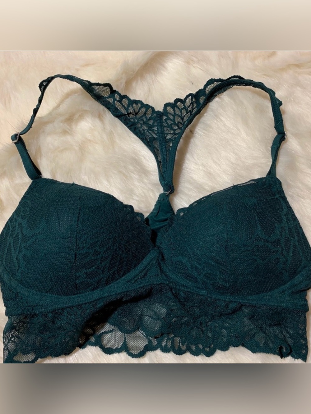 SEXY TEAL LACY FESTIVAL BRA